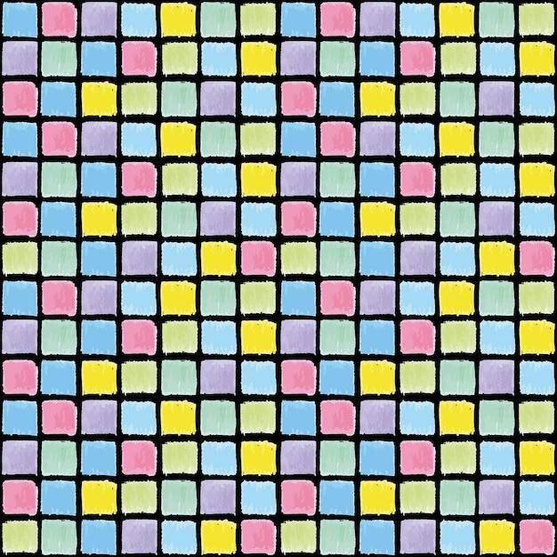 Геометрический узор бесшовные цветные квадраты