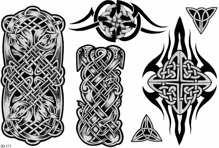 Кельтские орнаменты тату эскизы 