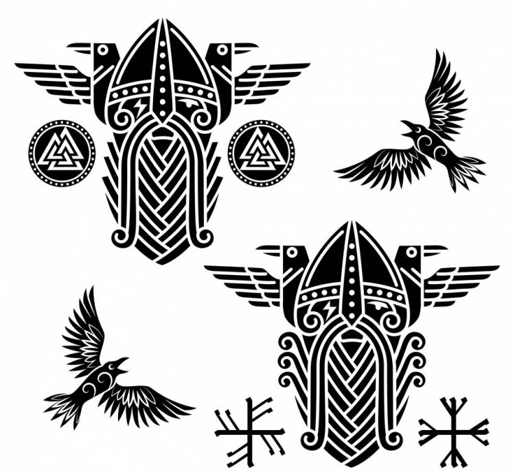 скандинавских тату эскизы в высоком разрешении, мужские, женские, руны, узоры