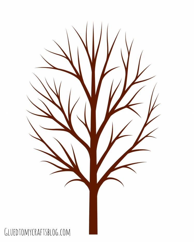 Шаблон дерева без листьев