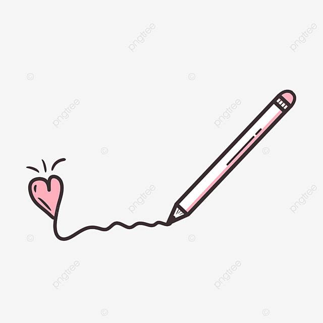 Розовое сердце нарисованное карандашом PNG , карандаш, розовый, Любовь PNG картинки и пнг PSD рисунок для бесплатной загрузки