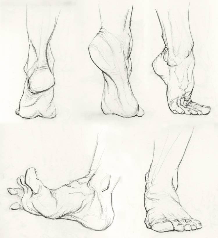 Как нарисовать ноги человека карандашом