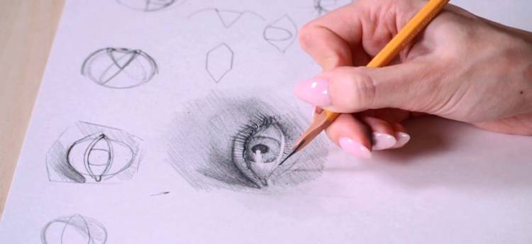 Как поэтапно нарисовать глаза человека карандашом ➤ уроки для начинающих