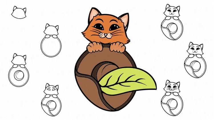 Как нарисовать кота в сапогах из Шрека карандашом поэтапно