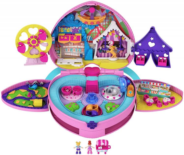 Mattel Игровой набор Polly Pocket Парк развлечений в мини-рюкзаке GKL