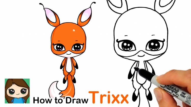 Как нарисовать Квами Трикса (Kwami Trixx)