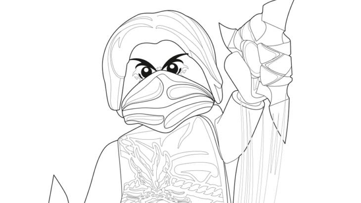 Персонажи из мультфильма Лего Нинзяго для срисовки 