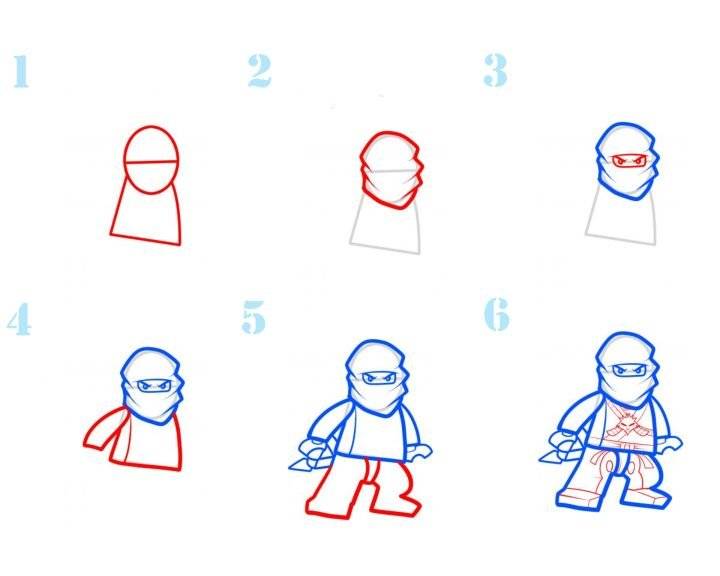 Как нарисовать ниндзяго 