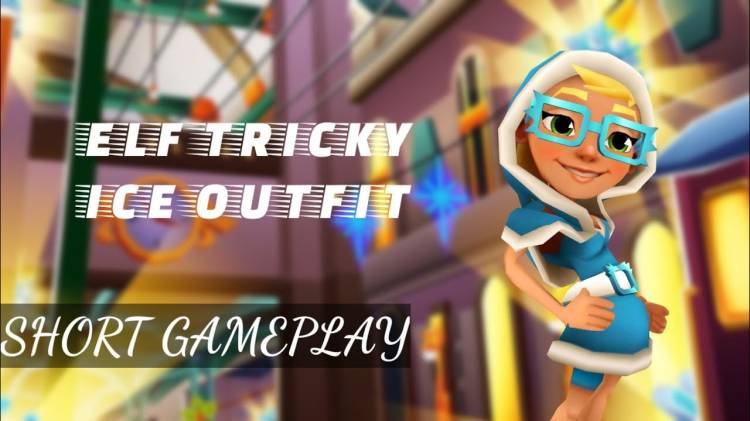 ☃ Elf Tricky (Ice Outfit) Short Gameplay In Subway Surfers Chinese Version