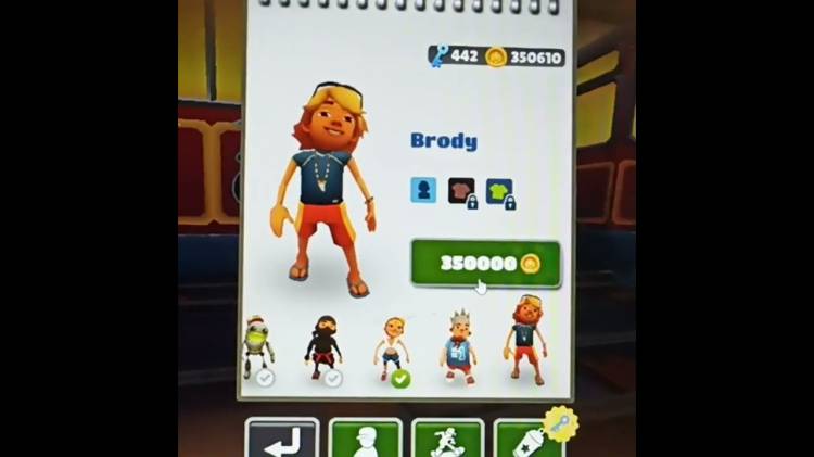 Unlocking Brody, Posh Outfit and Chill Outfit in Subway Surfers Poki shorts