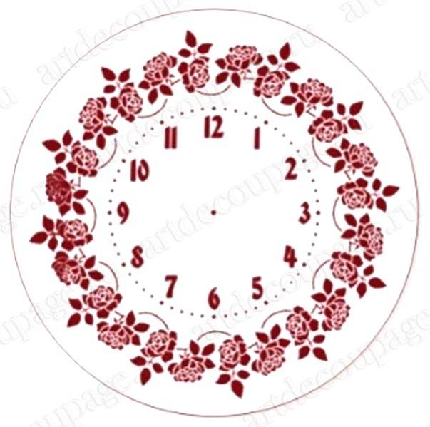 Трафарет циферблата для часов Элегант, Трафарет-Дизайн, диаметр