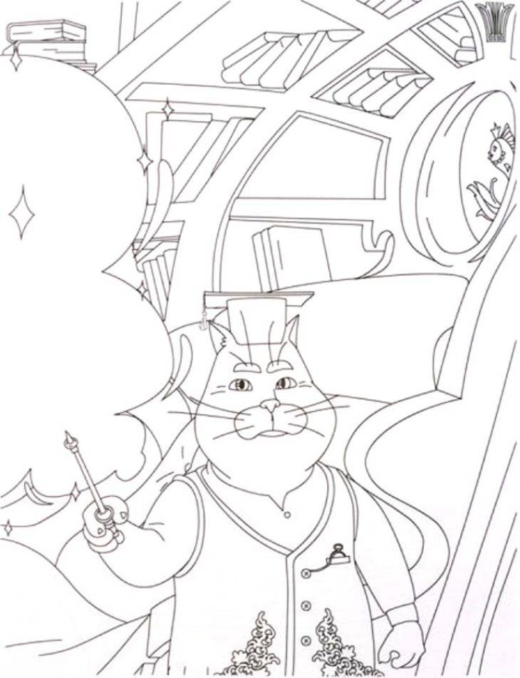 Срисовки Кота Баюна из мультсериала Царевны 