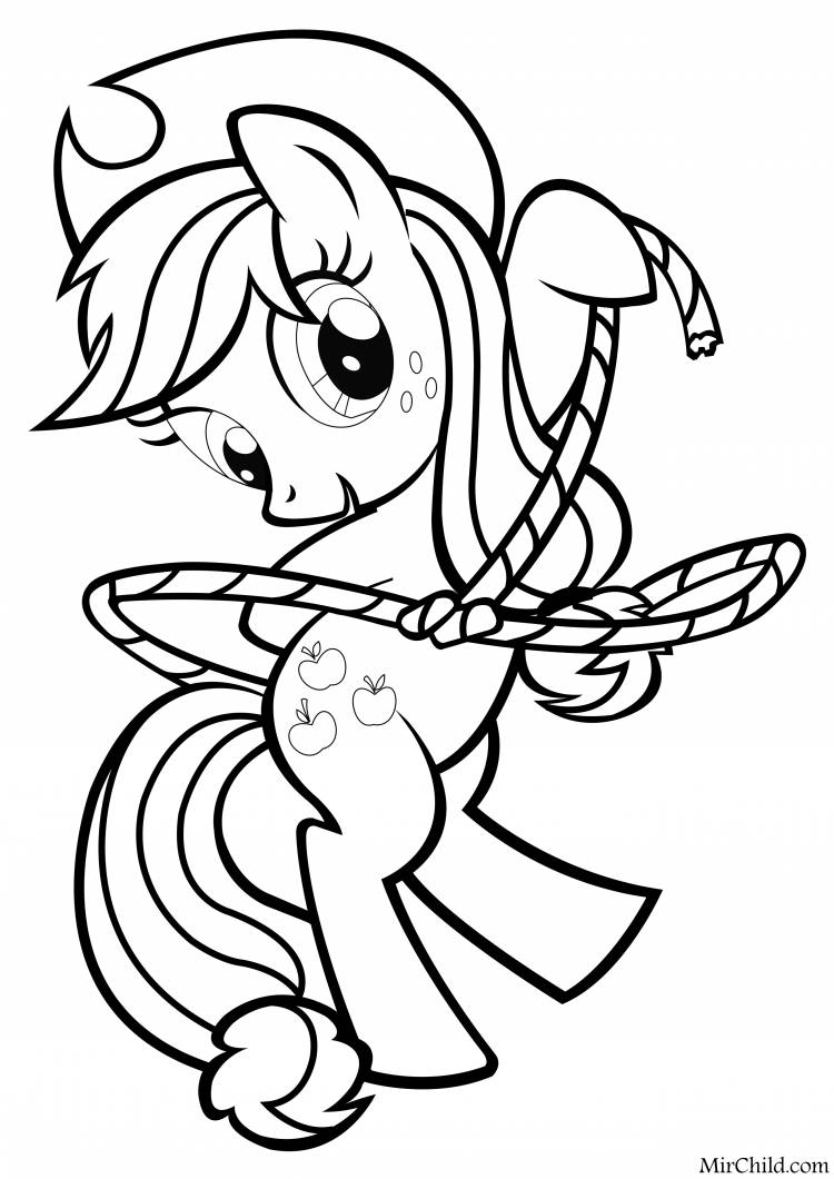 Срисовки Эпплджек из мультсериала Мои маленькие пони: Дружба — это чудо