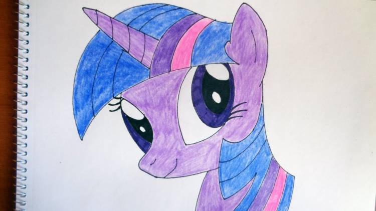 How to draw my little pony Twilight Sparkle, Как нарисовать пони, как рисовать пони