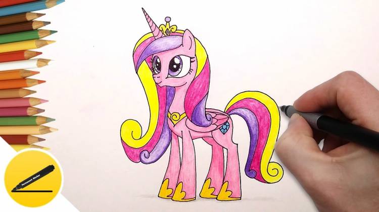How to Draw My Little Pony Princess Cadence