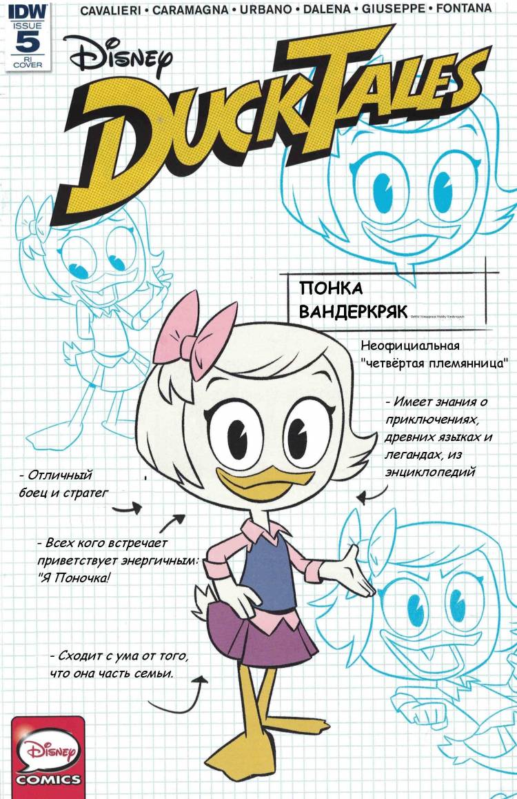 Поночка Вандеркряк из журнала комиксов Disney Comic DuckTales