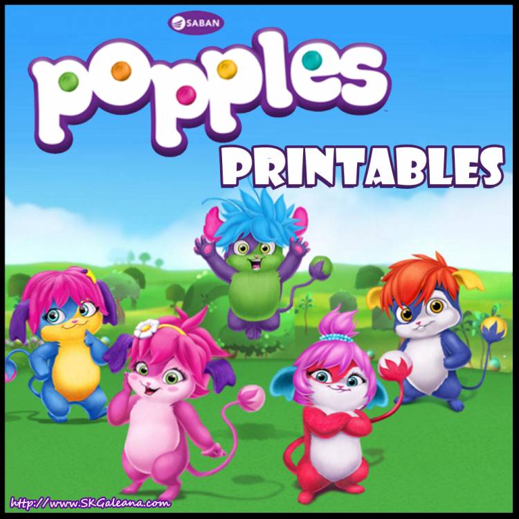 Free Fun Party Popples Printables and Activities