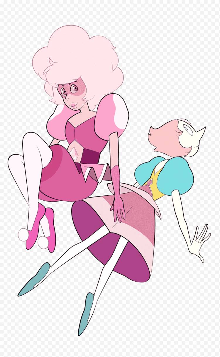 Розовый алмаз и жемчуг