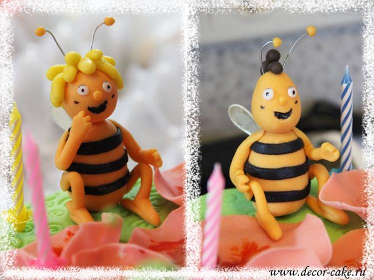 Пчелка Майя и Вилли из мастики