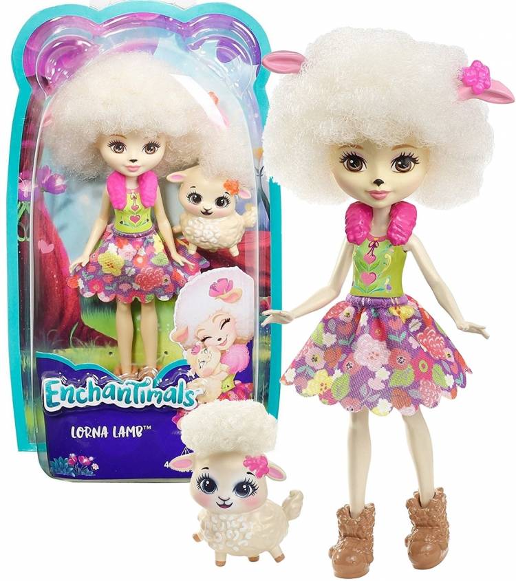 Кукла Enchantimals Лорна Барашка с любимым питомцем Флэгом Mattel