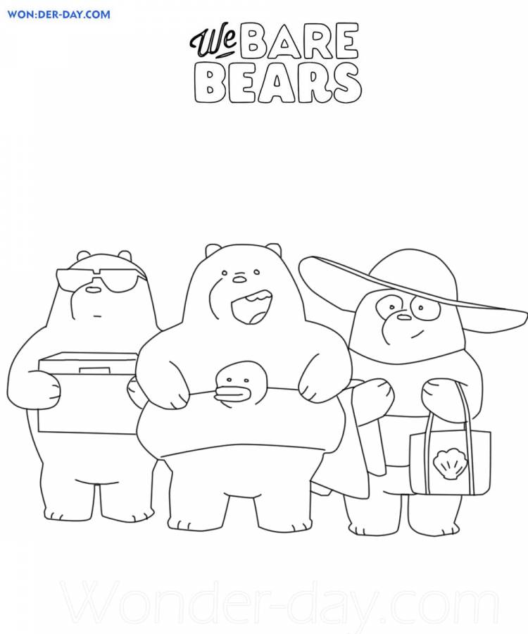 Раскраски Вся правда о медведях
