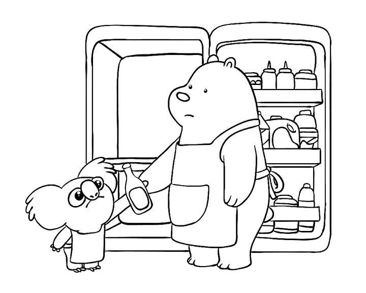 Срисовки Панды из мультсериала Вся правда о медведях