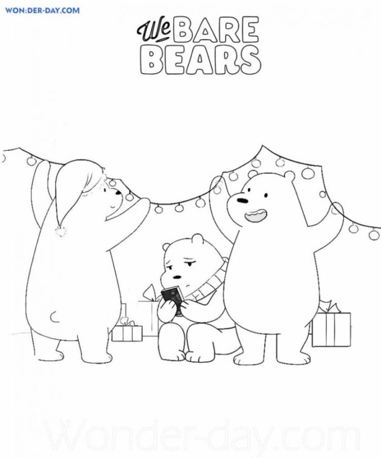 Раскраски Вся правда о медведях распечатать бесплатно или скачать