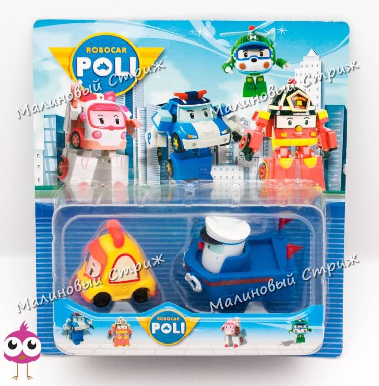 Игрушки poli robocar, машинки поли и его друзья, фигурки мини и почтовый корабль марин, цена