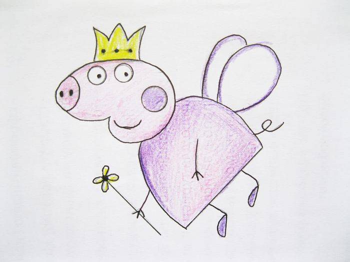 Рисунки Свинки Пеппы для срисовки карандашом