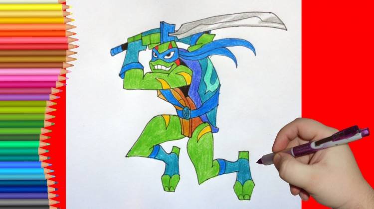 How to draw Leonardo, TMNT