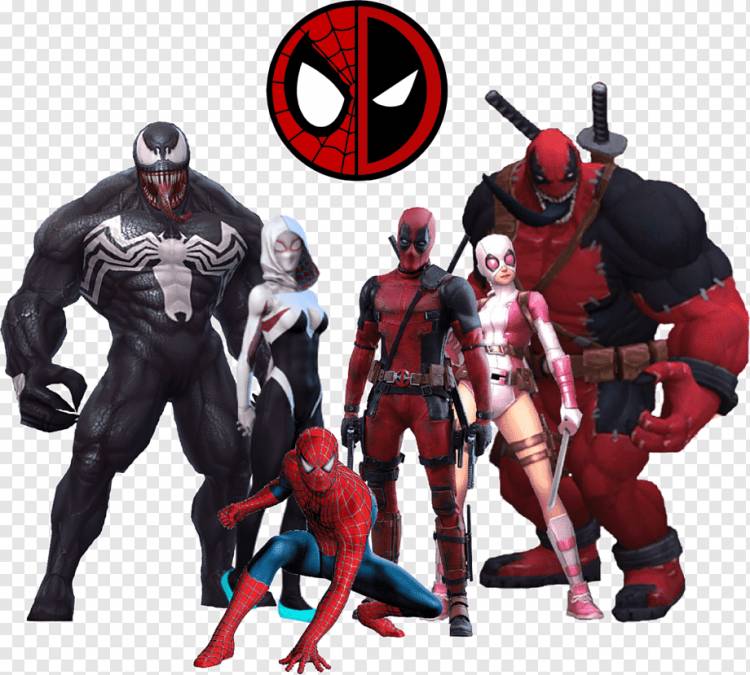 Человек-паук Дэдпул Супергерой Арт, человек-паук, комиксы, герои, супергерой png