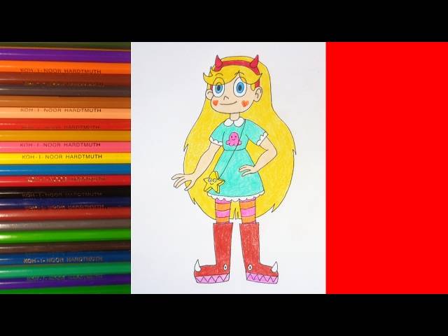 How to draw Star vs the Forces of Evil, Как нарисовать Стар против сил Зла