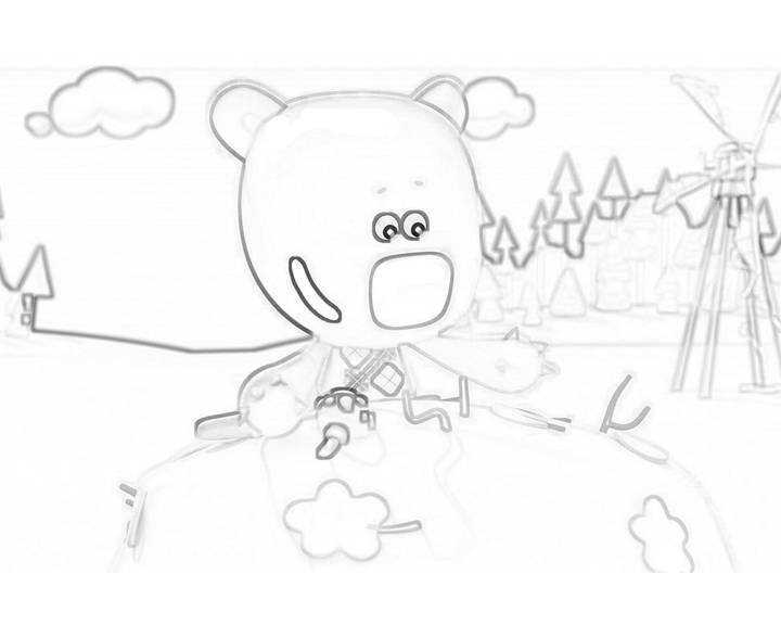 Персонажи из мультфильма Ми-ми-мишки для срисовки 