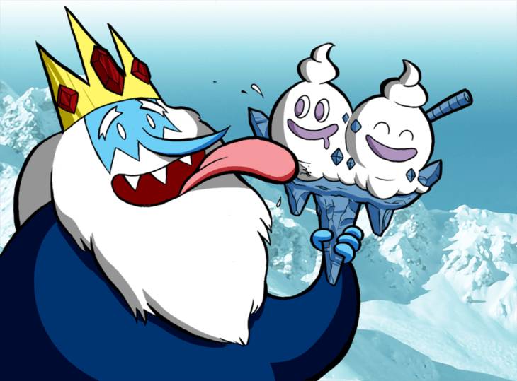 Срисовки Снежного Короля из мультсериала Время приключений 