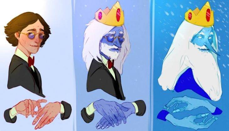 Срисовки Снежного Короля из мультсериала Время приключений 