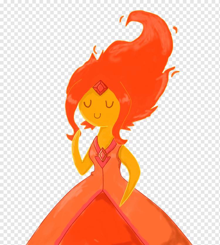 Огненная принцесса, рисующая огонь, время приключений, оранжевый, печаль, карикатура png