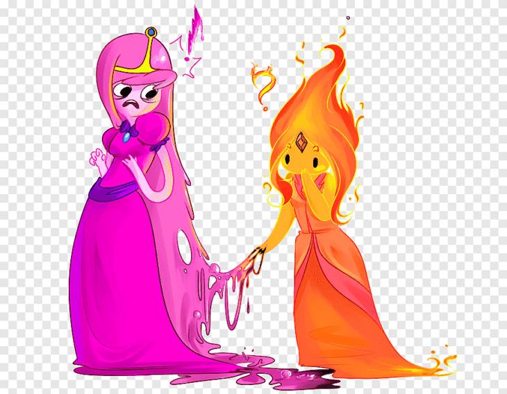 Срисовки Огненной принцессы из мультсериала Время приключений 