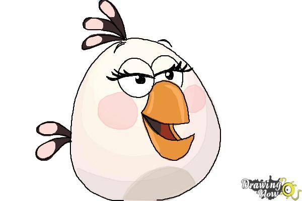 Белая птица-девочка из мультсериала Сердитые птички 