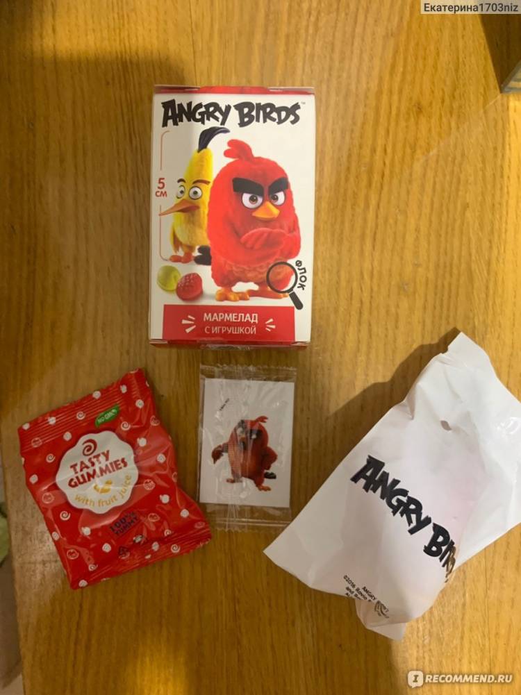 Мармелад с игрушкой Sweet Box Angry birds