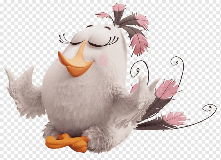 иллюстрация персонажа из белого и розового цыпленка, Лего Angry Birds Film Plush Anger, фильм Angry Birds Matilda, клипарт, курица, мультфильмы png