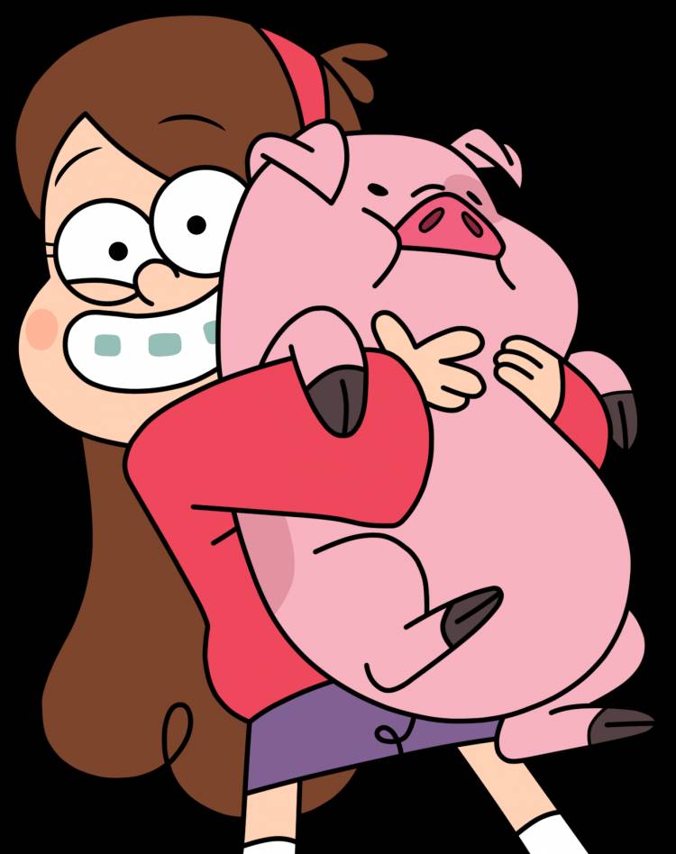 Мэйбл Пайнс и свинья Пухля
