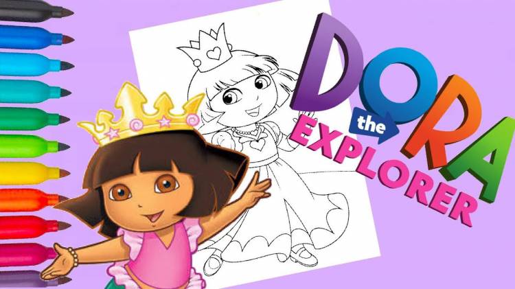 Princess Dora the Explorer on the Ball