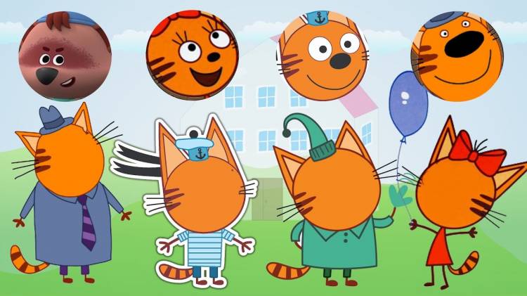 Три кота мультики для детей о том как Три кота играют на дома Новая серия