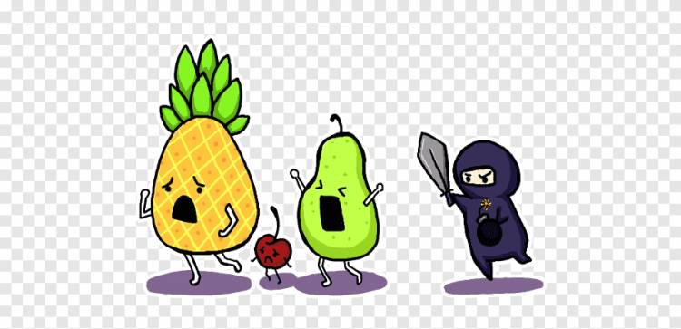 Fruit Ninja Произведение искусства, фрукты ниндзя, еда, мультфильм png