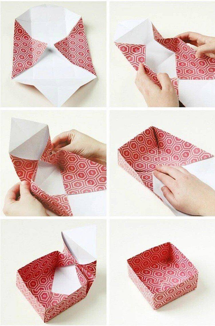 Как сделать коробку из бумаги своими руками