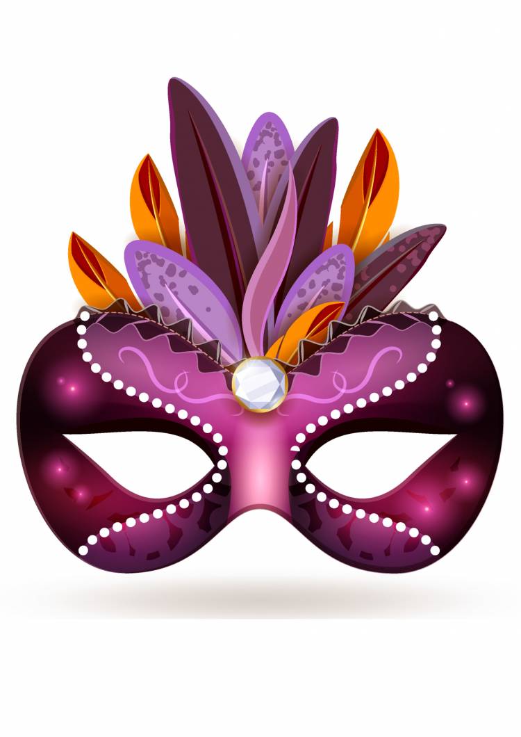 Шаблон карнавальной маски
