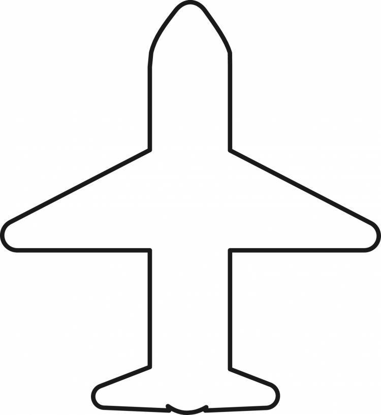 Трафареты и шаблоны самолетов для вырезания из бумаги