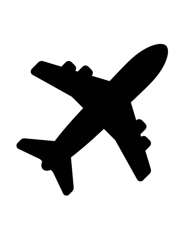 Трафареты и шаблоны самолетов для вырезания из бумаги