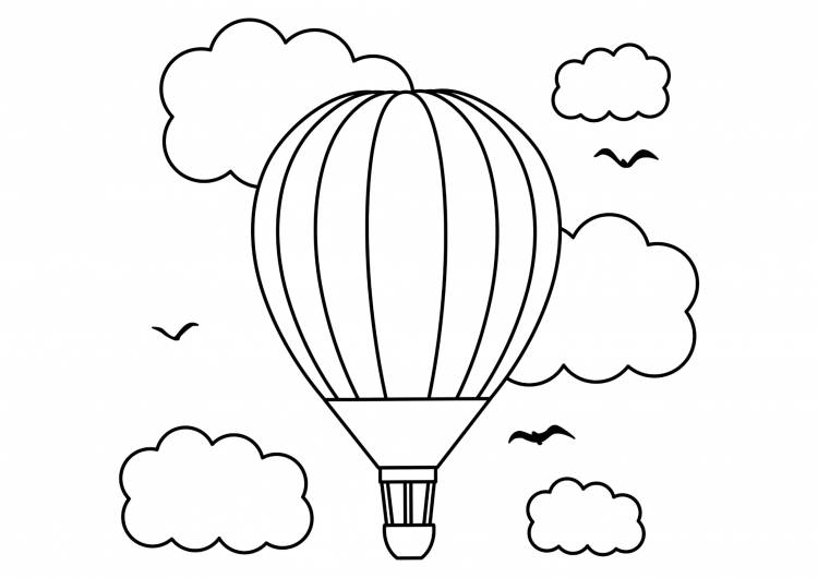 Раскраска «Воздушный шар»