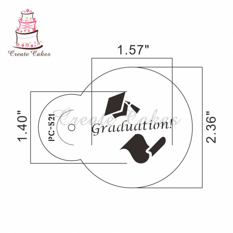 Шапочка окончания выпускного шапка трафареты для печенья для украшения кексов трафареты для шоколада кружевные боковые трафареты для торта